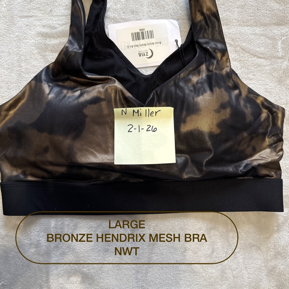 ZYIA Bronze Hendrix Mesh Bra